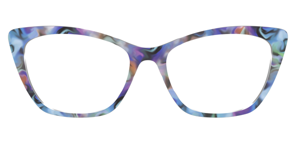 The Wanda - Violet Pearlized Gradient Acetate Rose Gold Metal