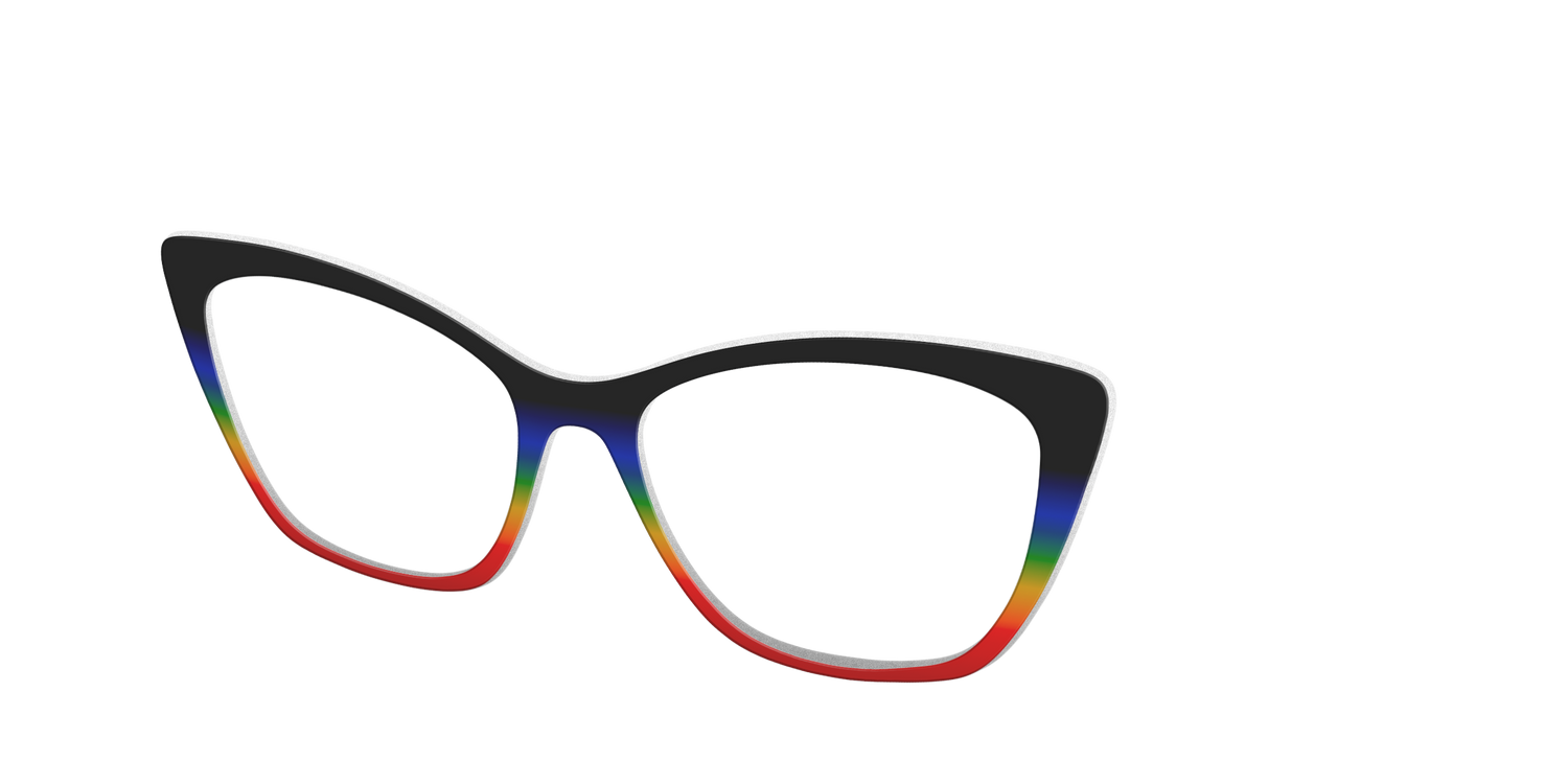 The Love Wins Gradient - Angle Top Image - Pair Eyewear