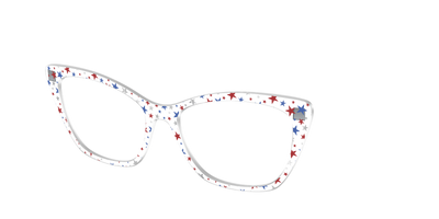 The Multi Stars Crystal with Silver Foil - Angle Top Thumbnail - Pair Eyewear