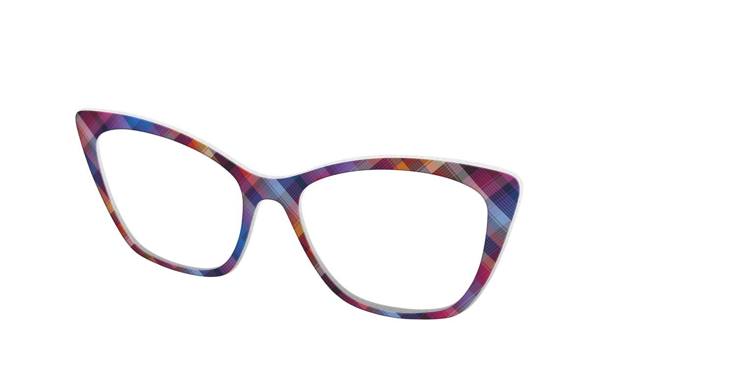 The Ombre Plaid - Angle Top Image - Pair Eyewear