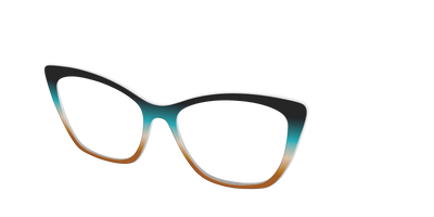 The Onyx to Rust Gradient - Angle Top Thumbnail - Pair Eyewear