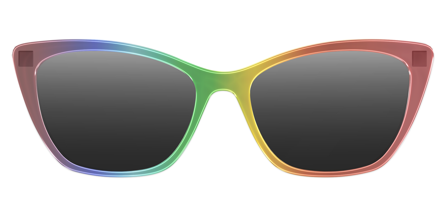 The Polarized Rainbow Gradient Sun Top - Front Top Image - Pair Eyewear