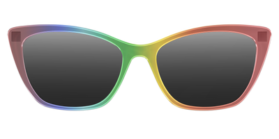 The Polarized Rainbow Gradient Sun Top - Front Top Thumbnail - Pair Eyewear