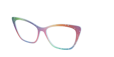 The Rainbow Holographic Celestial - Angle Top Thumbnail - Pair Eyewear