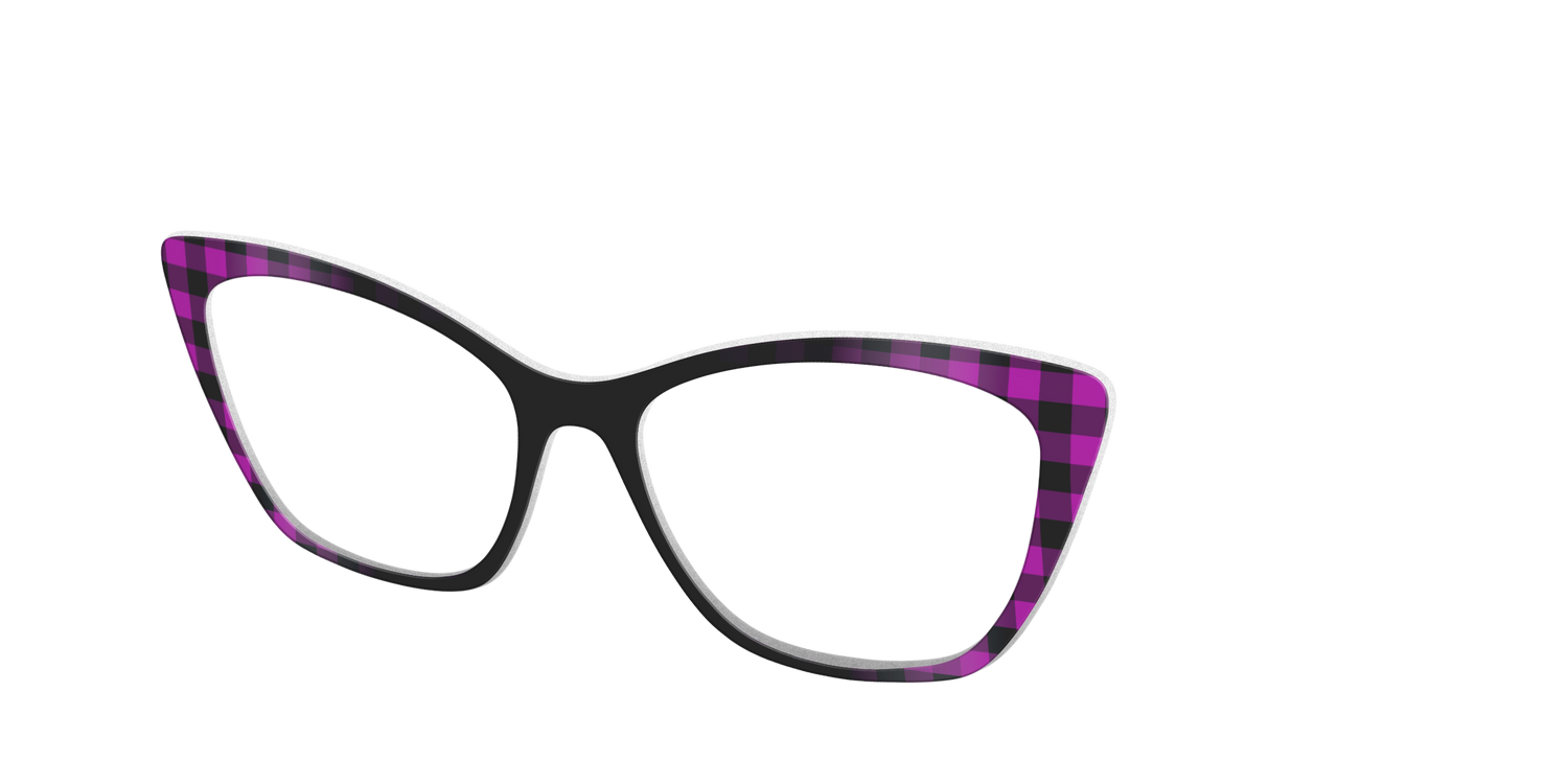 The Reimagined Plaid - Angle Top Image - Pair Eyewear