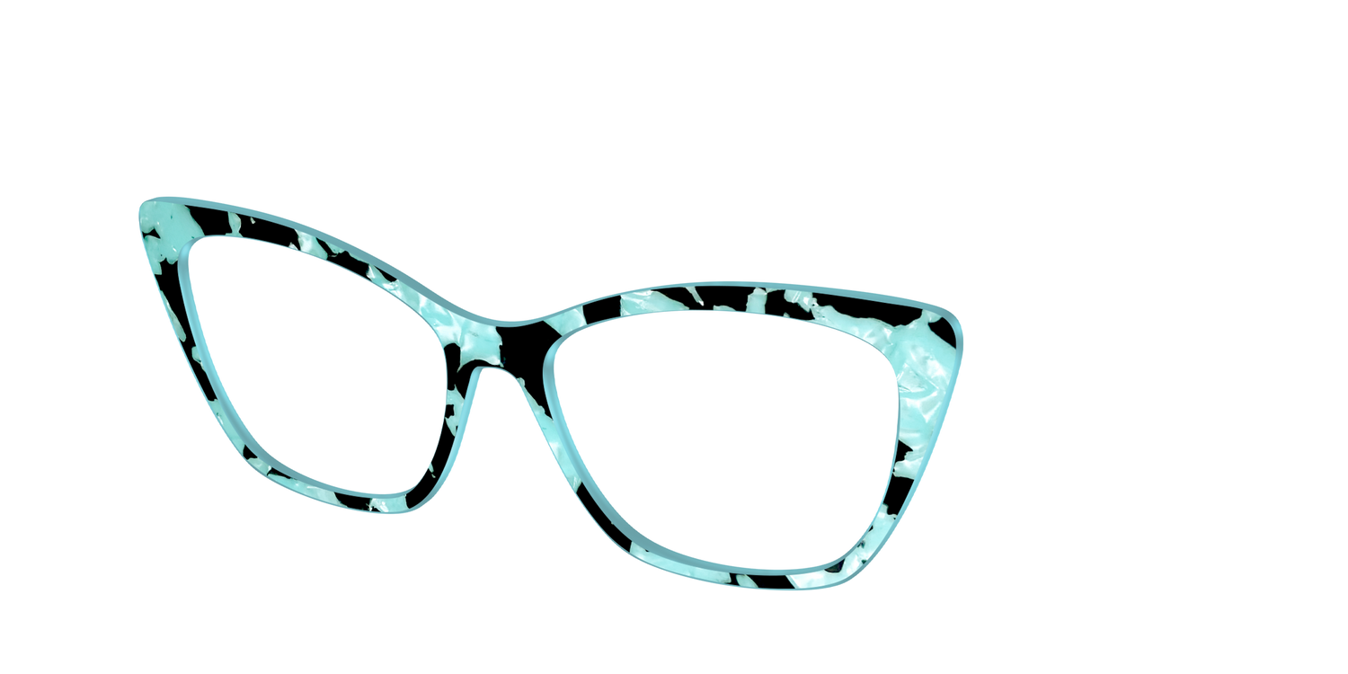 The Robin's Egg Pearl Tortoise - Angle Top Image - Pair Eyewear