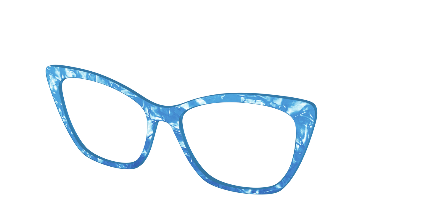 The Topaz Pearl Marble - Angle Top Image - Pair Eyewear