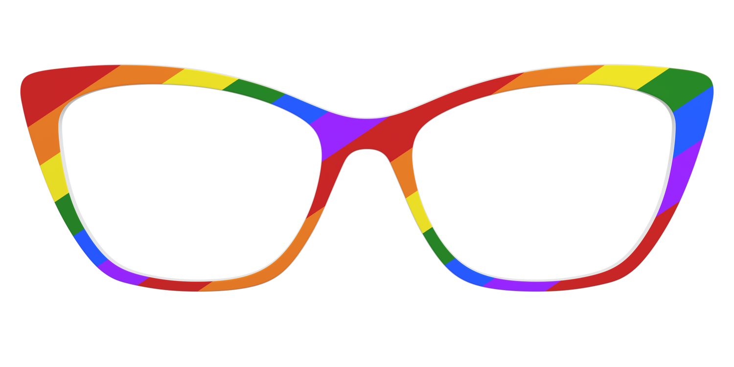 The Traditional Pride Flag - Front Top Image - Pair Eyewear