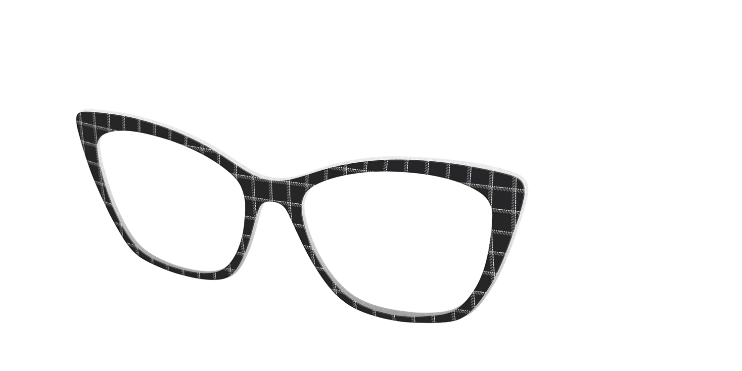 The Windowpane Plaid - Angle Top Image - Pair Eyewear