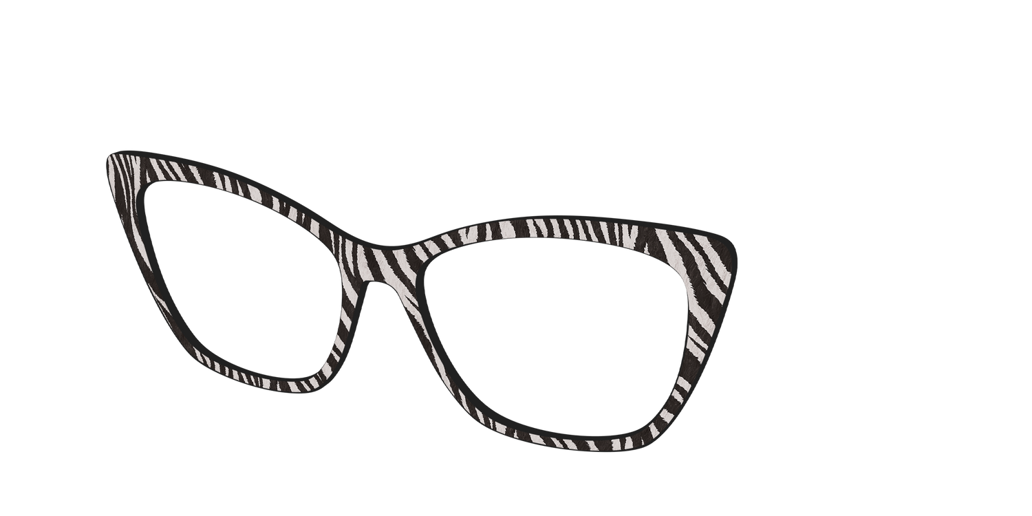 The Zebra Stripes - Angle Top Image - Pair Eyewear