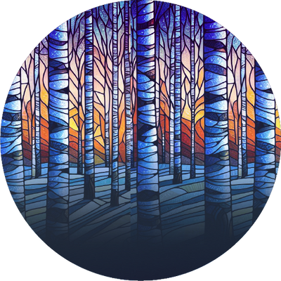 The Birch Woods Stained Glass