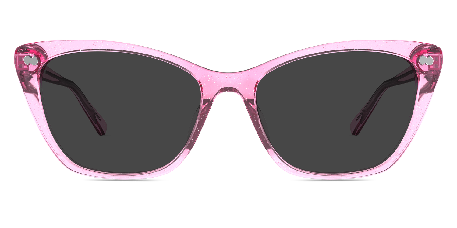 The Wanda - Pink Glitter Clear Sun - Carousel1 - Pair Eyewear