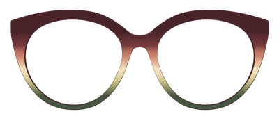 The Acorn to Moss Gradient - Front Top Thumbnail - Pair Eyewear