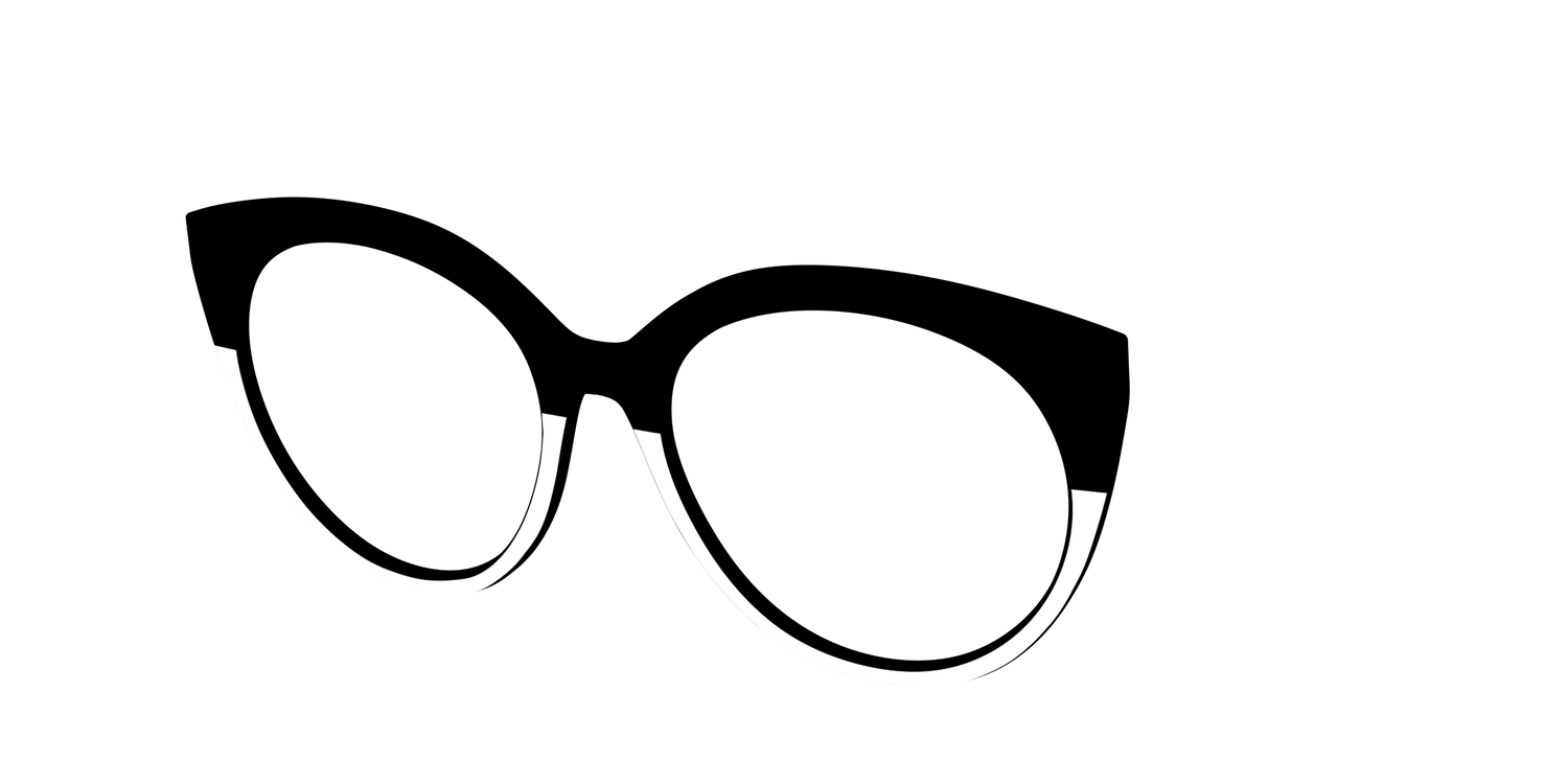 The Black and White - Angle Top Image - Pair Eyewear