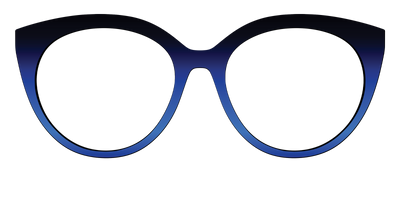 The Black to Blueberry Gradient - Front Top Thumbnail - Pair Eyewear