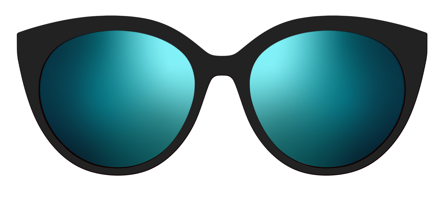 The Polarized Blue Reflective Sun Top - Front Top Image - Pair Eyewear