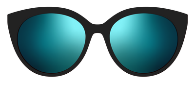 The Polarized Blue Reflective Sun Top - Front Top Thumbnail - Pair Eyewear