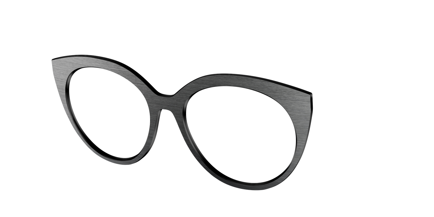 The Brushed Nickel - Angle Top Image - Pair Eyewear