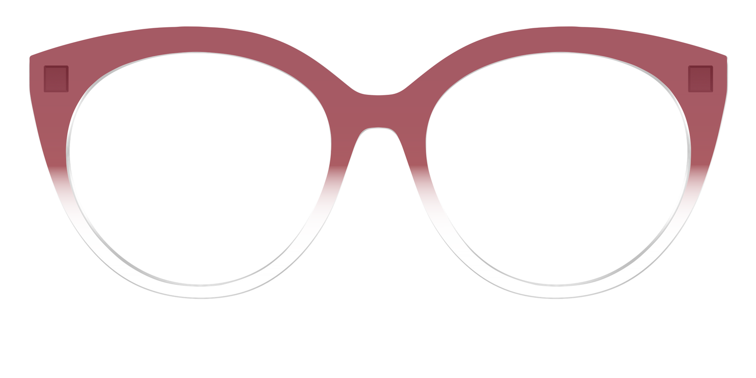 The Burgundy Gradient Crystal - Front Top Image - Pair Eyewear