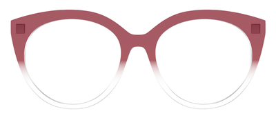 The Burgundy Gradient Crystal - Front Top Thumbnail - Pair Eyewear