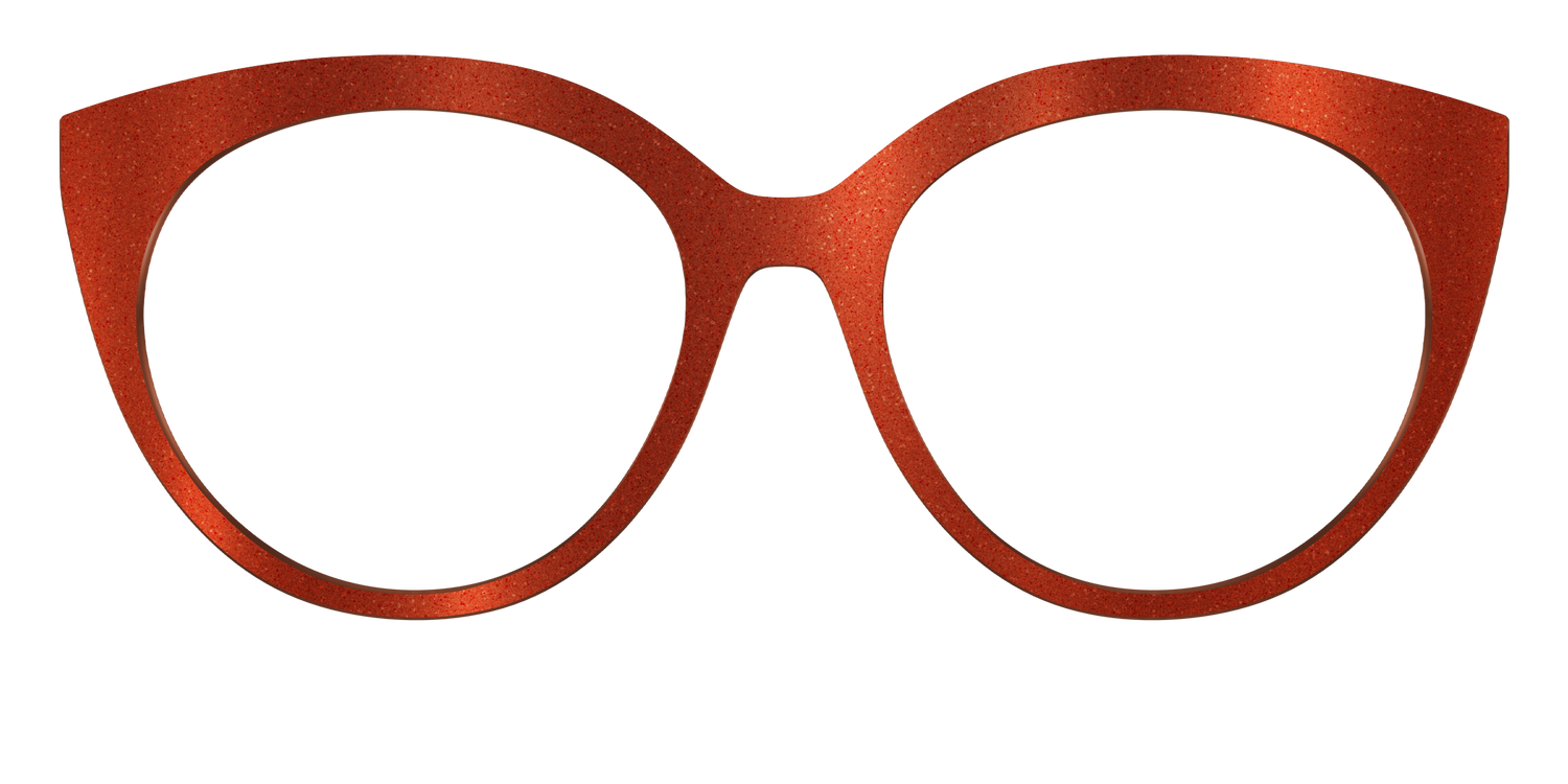 The Burnt Orange Shimmer - Front Top Image - Pair Eyewear
