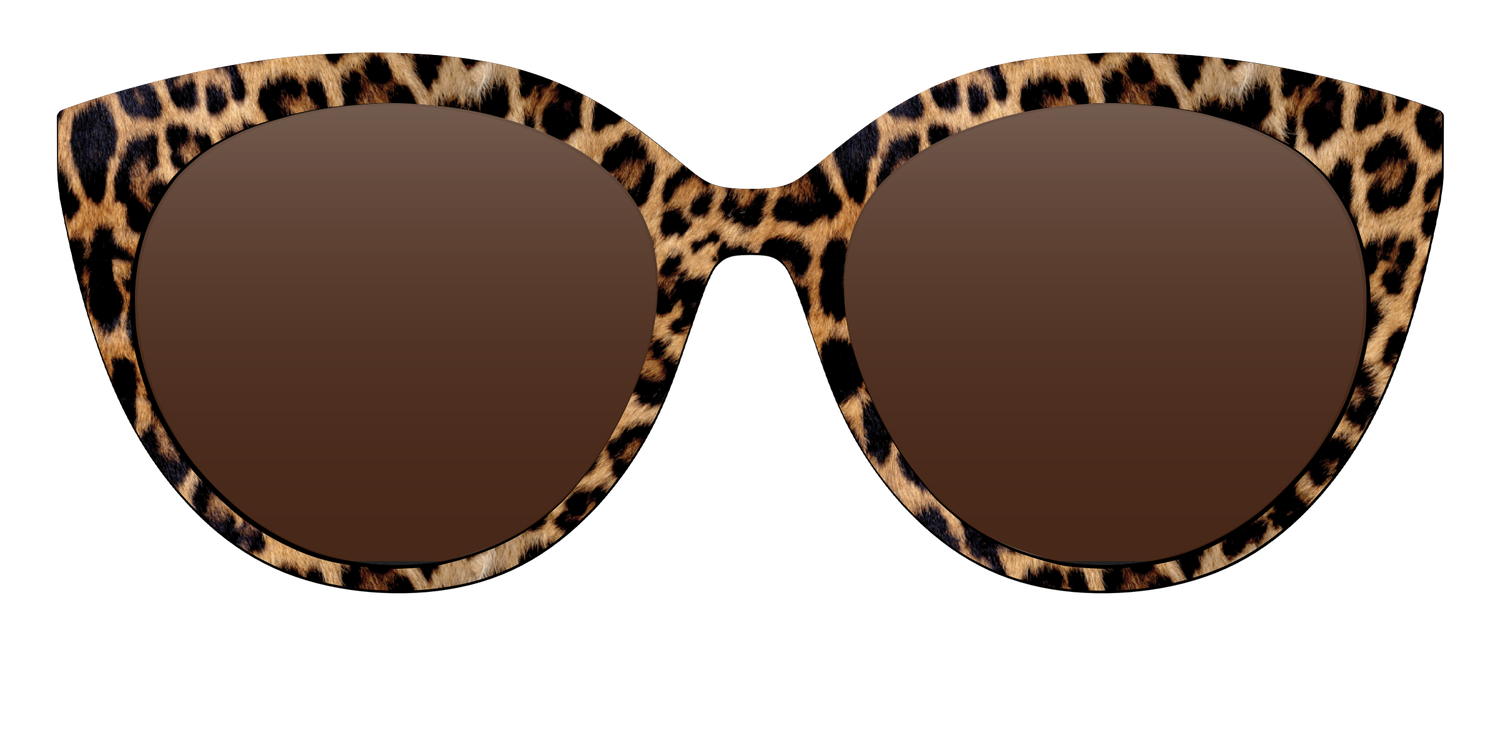 The Polarized Cheetah Spots Sun Top - Front Top Image - Pair Eyewear