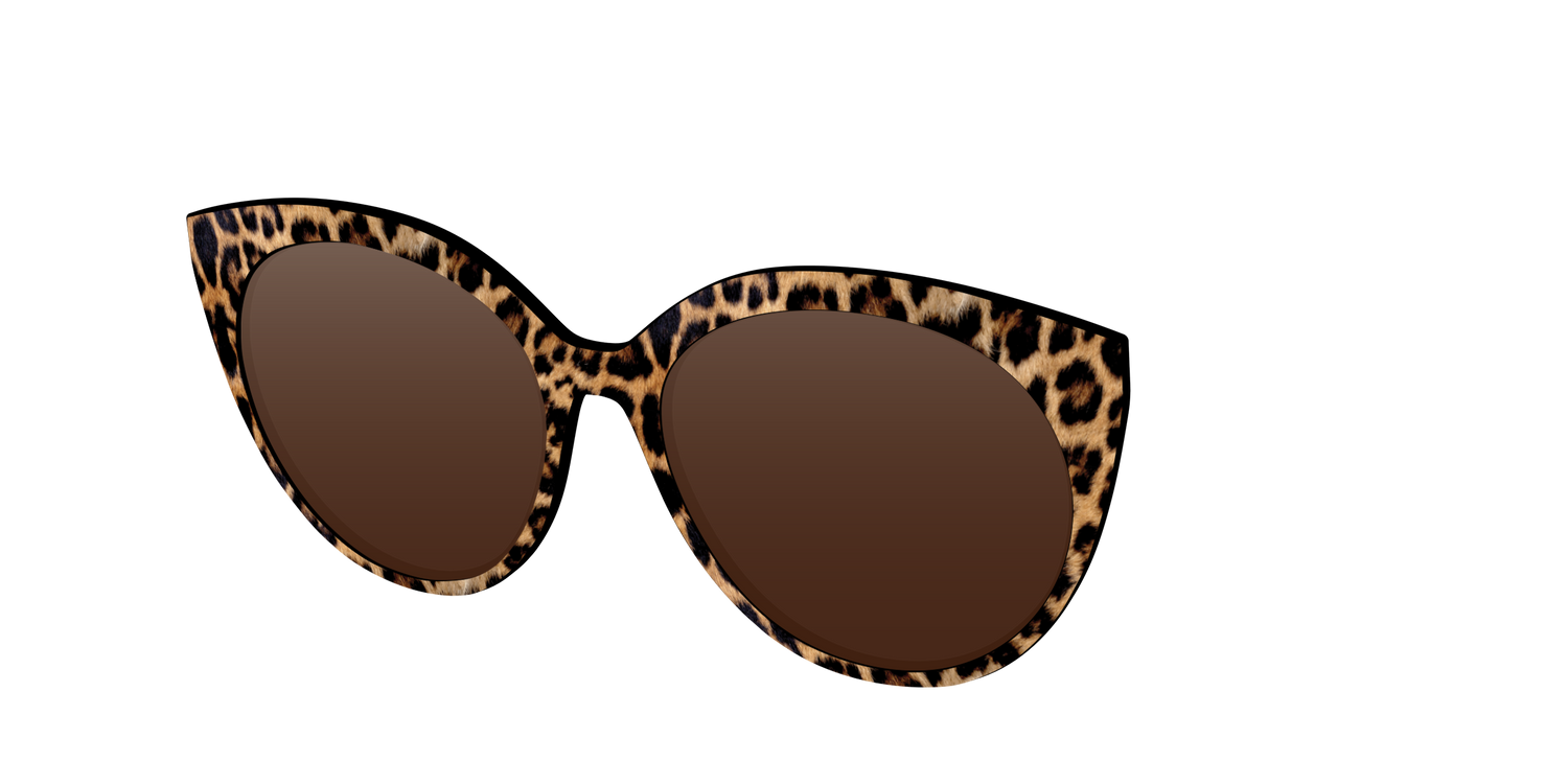 The Polarized Cheetah Spots Sun Top - Angle Top Image - Pair Eyewear