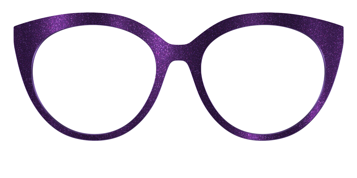 The Deep Purple Shimmer - Front Top Image - Pair Eyewear