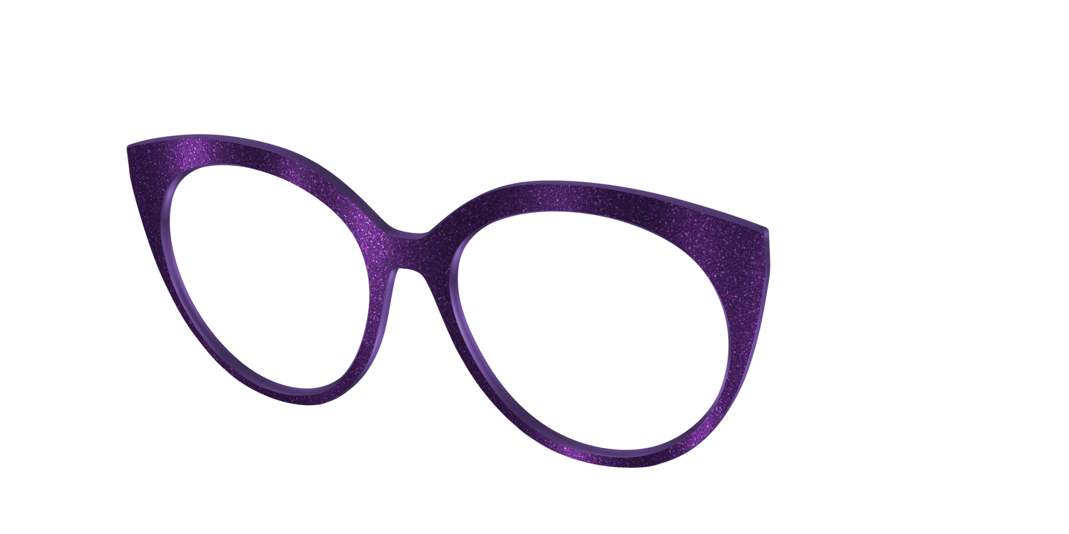 The Deep Purple Shimmer - Angle Top Image - Pair Eyewear