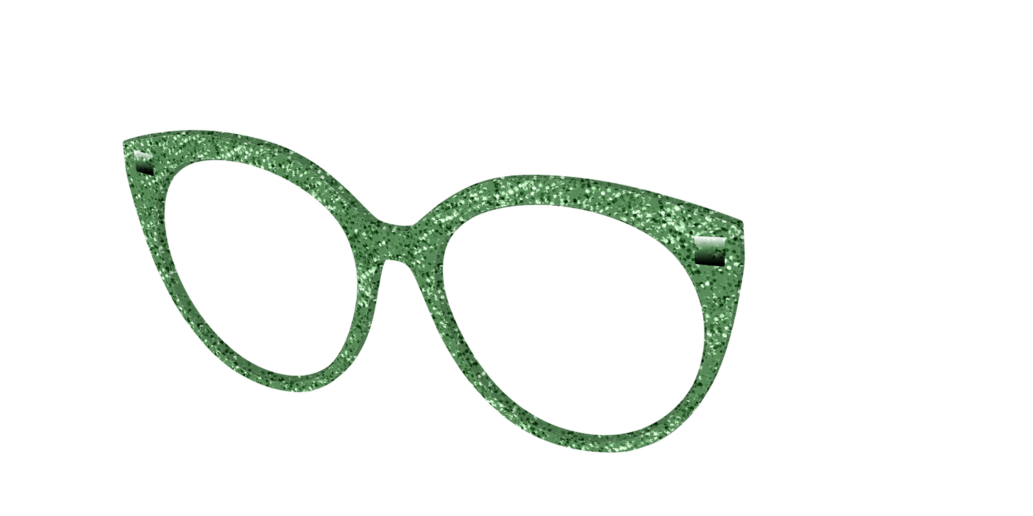 The Emerald Sparkle - Angle Top Image - Pair Eyewear