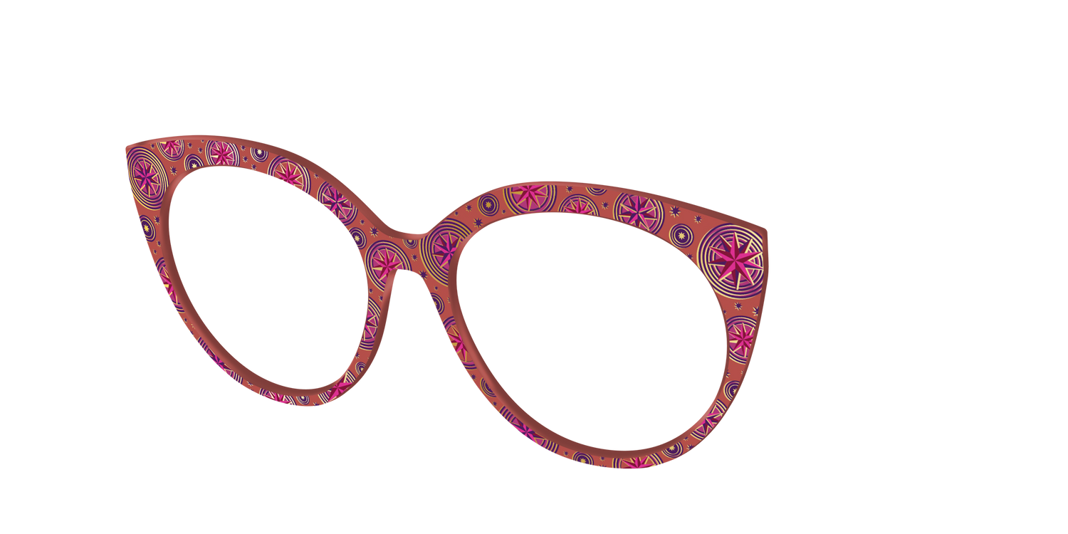 The Gold Foil Luna Lovegood™ - Angle Top Image - Pair Eyewear