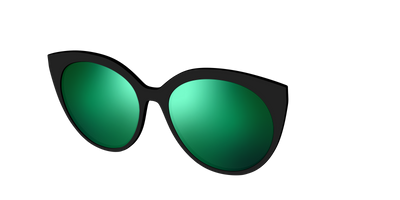 The Polarized Green Reflective Sun Top - Angle Top Thumbnail - Pair Eyewear