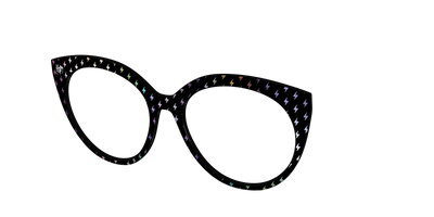 The Holographic Lightning Bolts - Angle Top Thumbnail - Pair Eyewear
