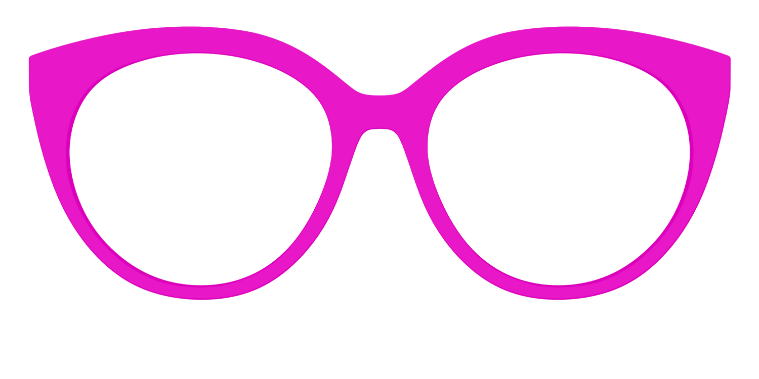 The Hot Pink - Front Top Image - Pair Eyewear