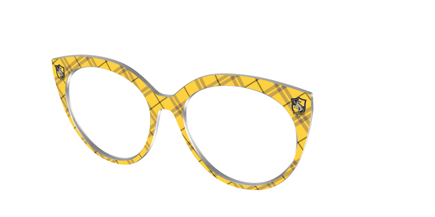 The Hufflepuff™ Plaid - Angle Top Image - Pair Eyewear