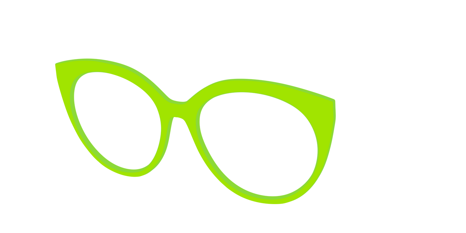 The Lime Green - Angle Top Image - Pair Eyewear