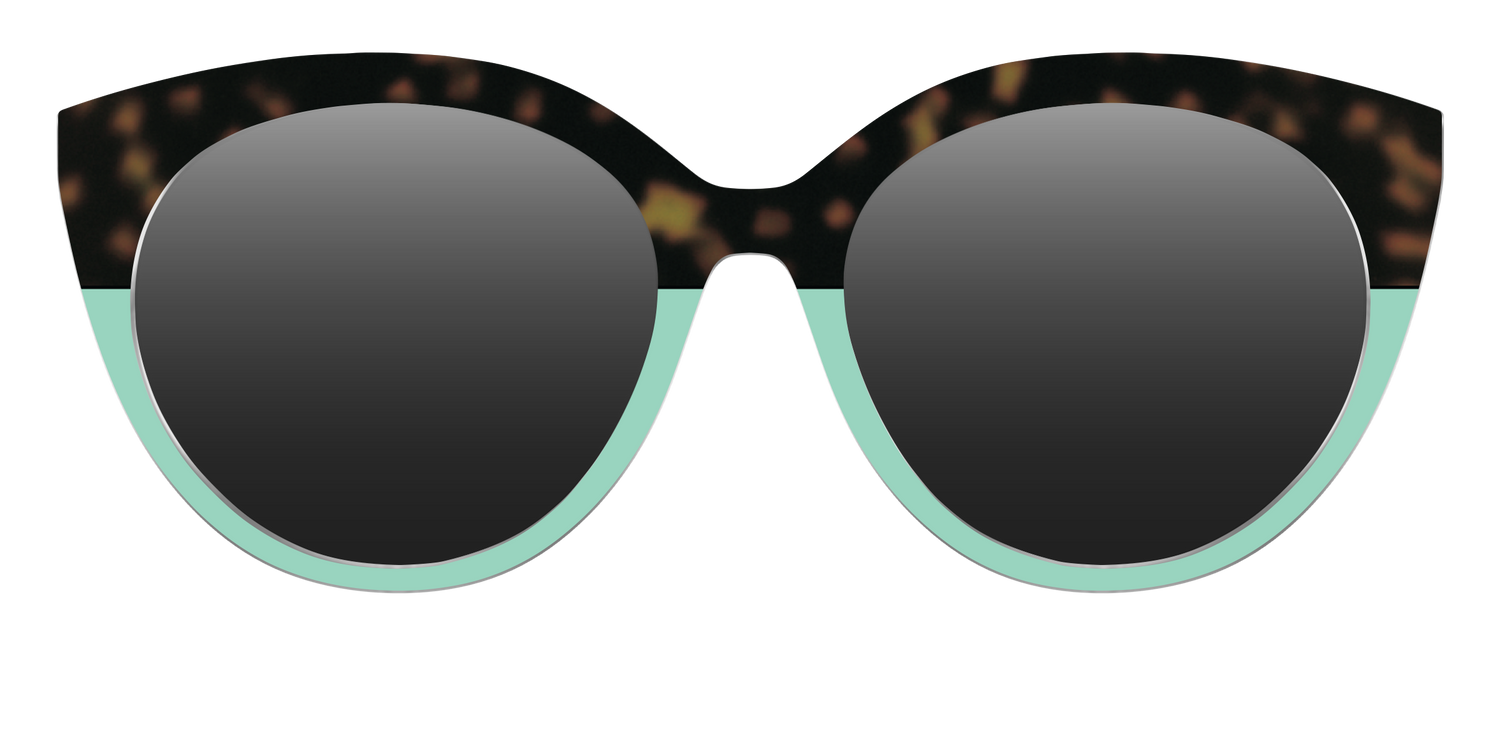 The Polarized Matcha Split Sun Top - Front Top Image - Pair Eyewear