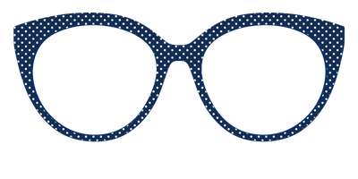 The Navy Pin Dot - Front Top Thumbnail - Pair Eyewear