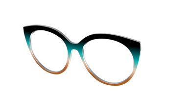The Onyx to Rust Gradient - Angle Top Thumbnail - Pair Eyewear
