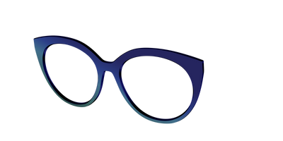The Peacock Ombre - Angle Top Thumbnail - Pair Eyewear