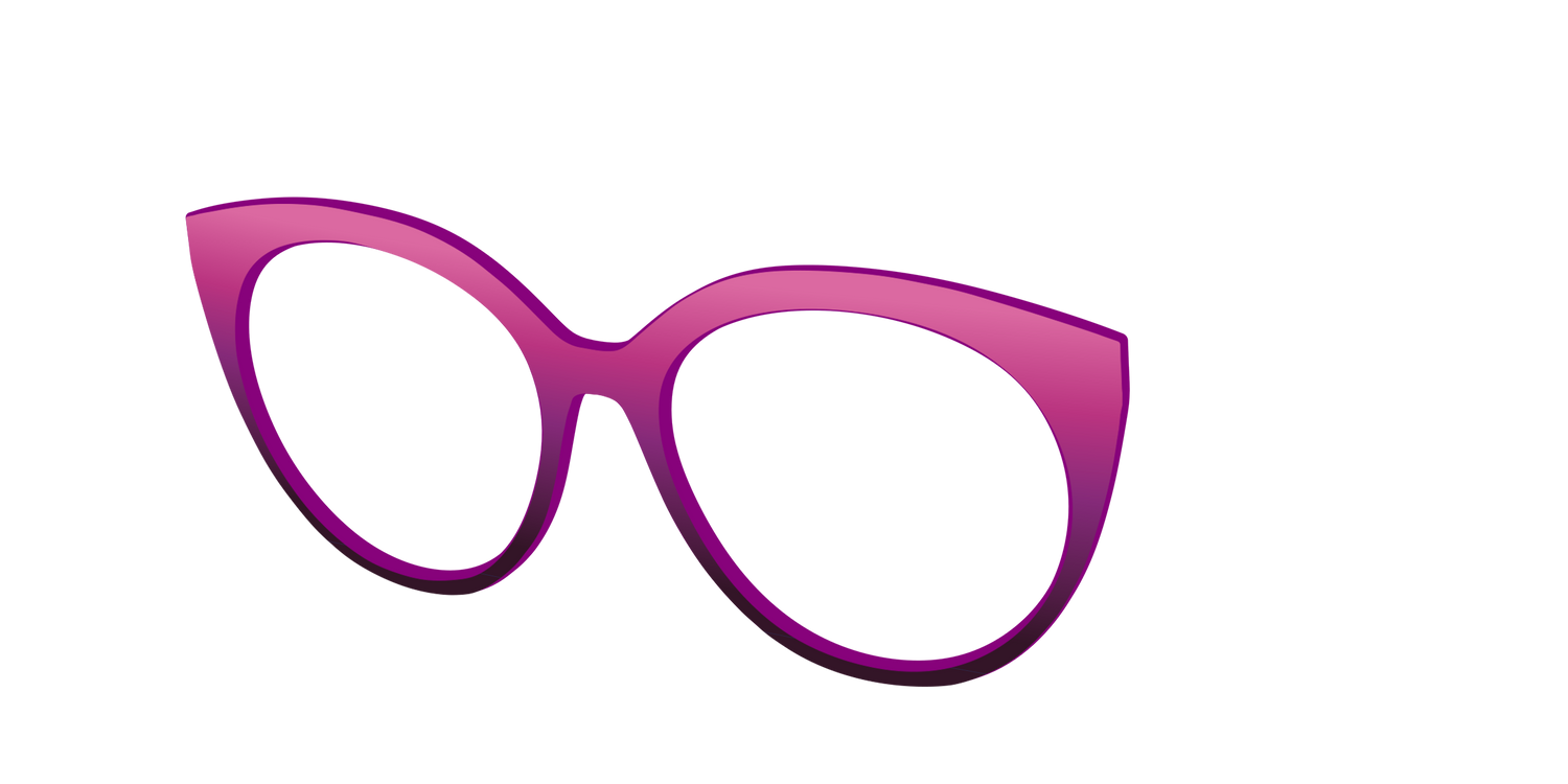 The Pink to Plum Gradient - Angle Top Image - Pair Eyewear