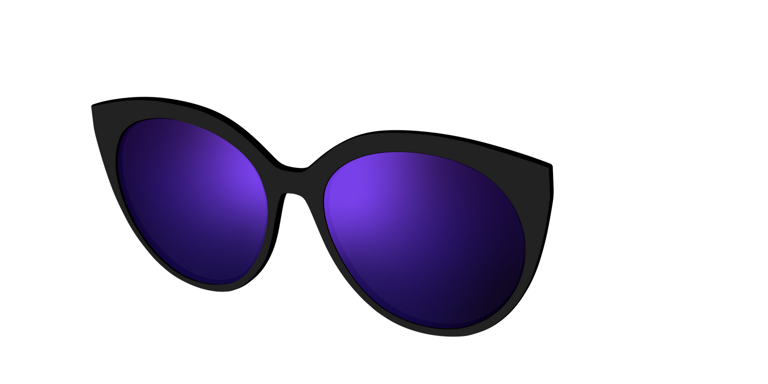 The Polarized Purple Reflective Sun Top - Angle Top Image - Pair Eyewear