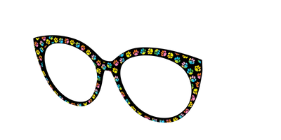 The Rainbow Paw Print - Angle Top Thumbnail - Pair Eyewear