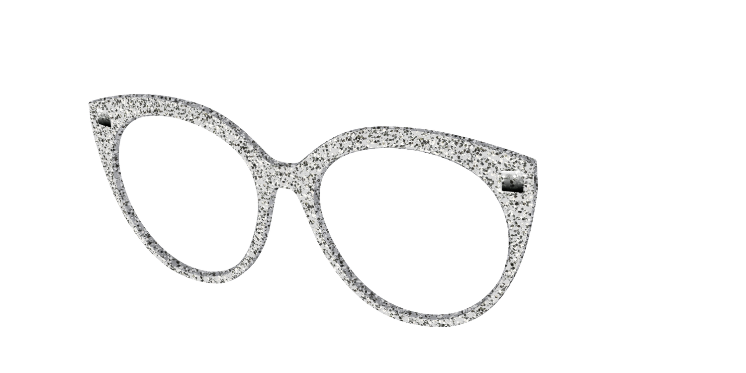 The Silver Sparkle - Angle Top Image - Pair Eyewear