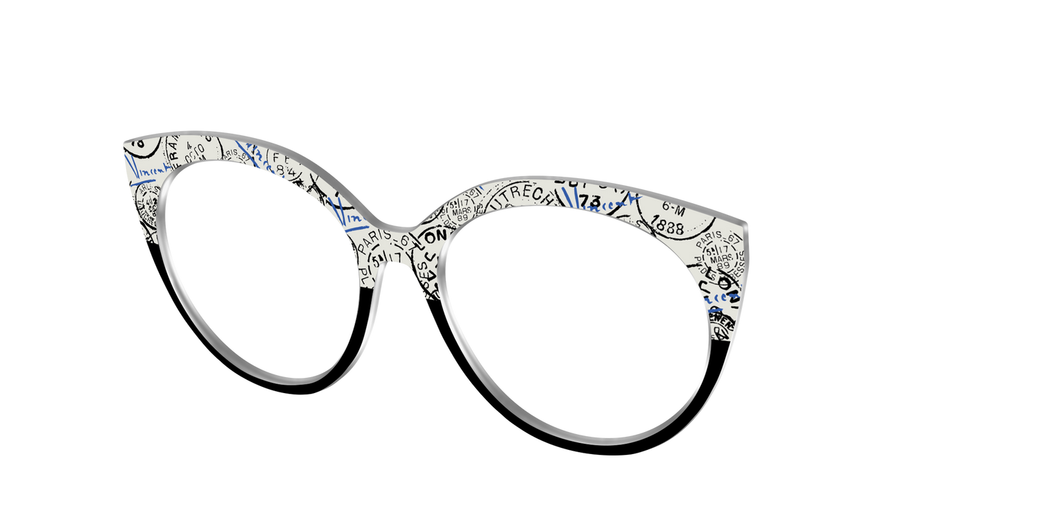 The Stamps Split - Angle Top Image - Pair Eyewear