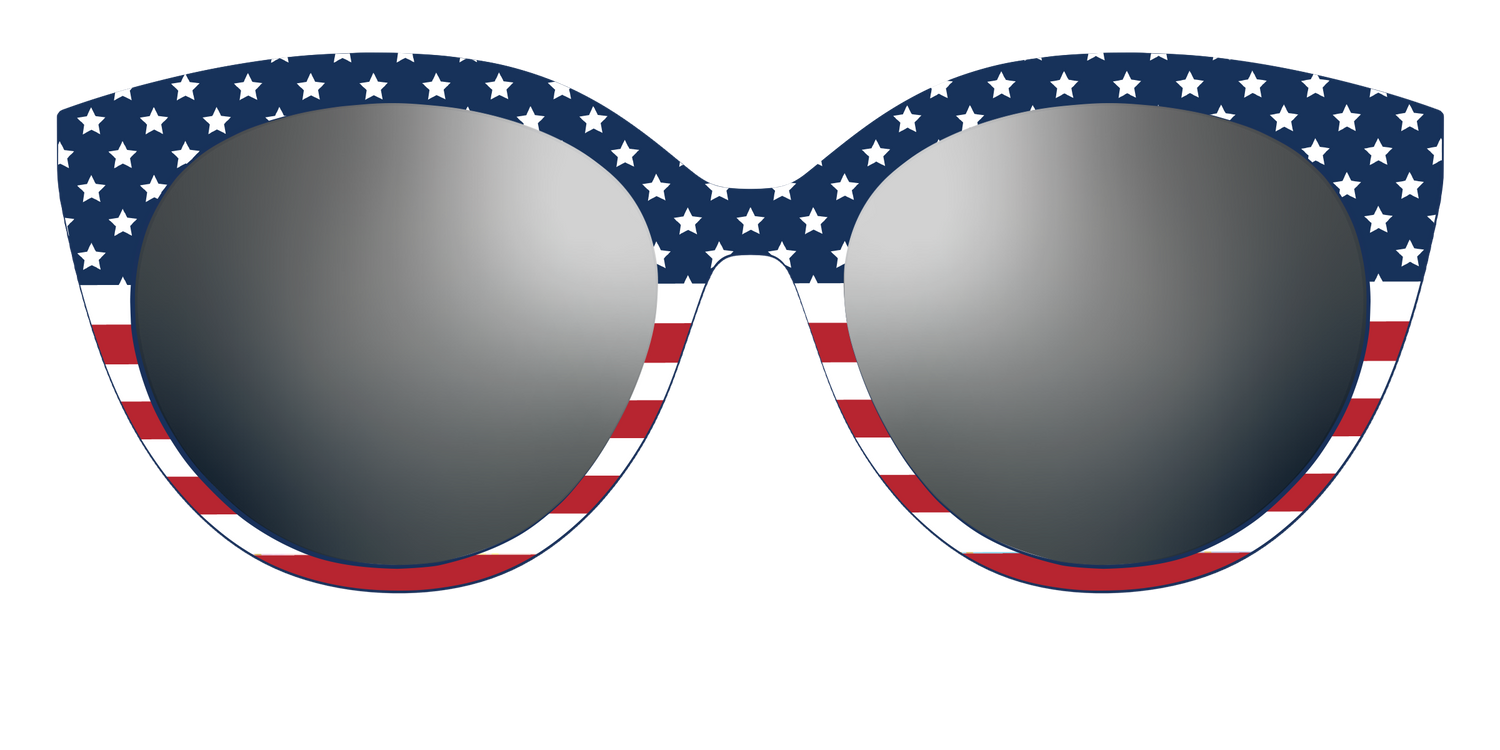 The Polarized Stars & Stripes Sun Top - Front Top Image - Pair Eyewear