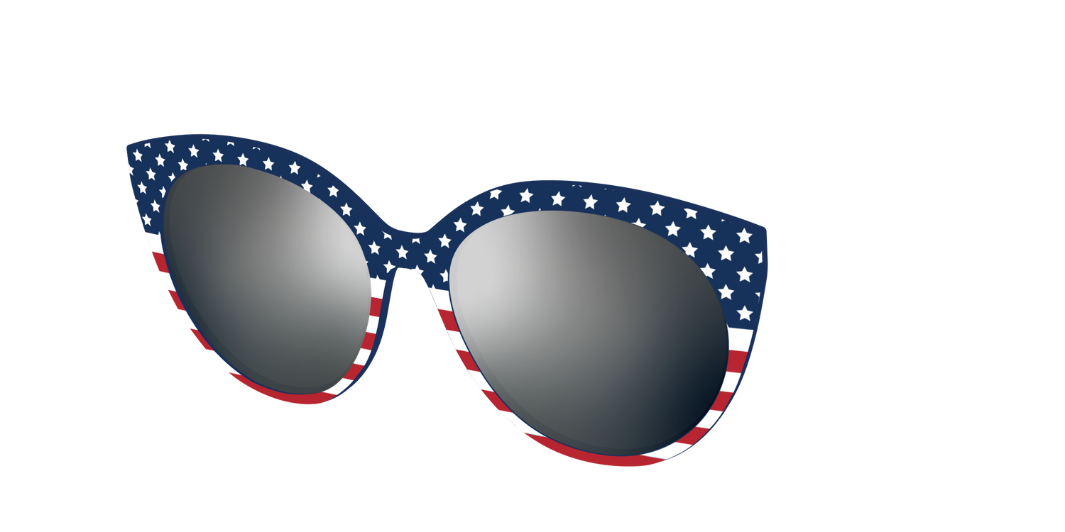 The Polarized Stars & Stripes Sun Top - Angle Top Image - Pair Eyewear