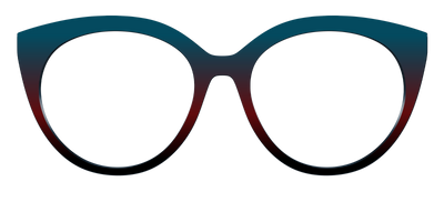 The Teal to Espresso Gradient - Front Top Thumbnail - Pair Eyewear