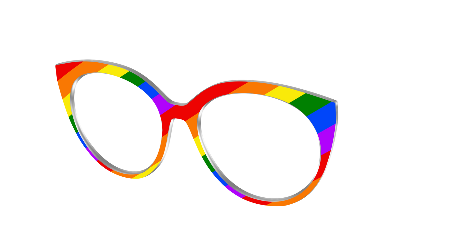 The Traditional Pride Flag - Angle Top Image - Pair Eyewear
