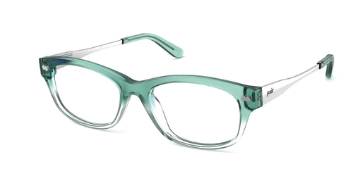 The Addison - Teal Pearlized Gradient Acetate Silver Metal - Pair Eyewear